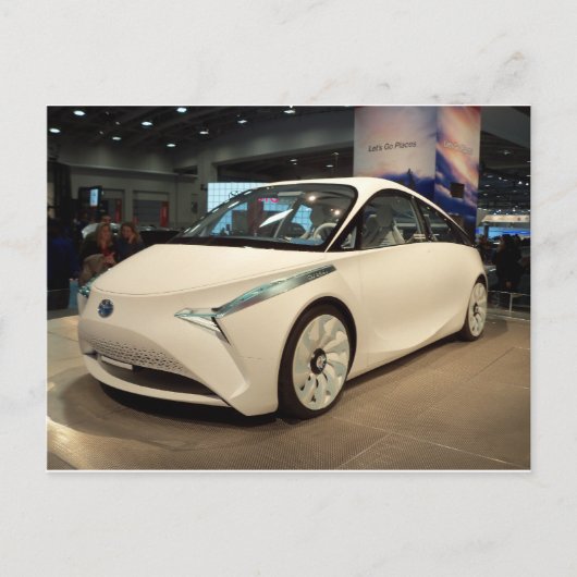 Futuristische auto briefkaart (Voorkant)