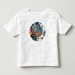 Futuristische Batik Kosmische Kunst – Ruimteontwer Kinder Shirts