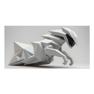 futuristische bewegingssculptuur perfect poster