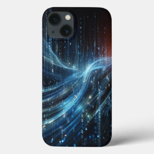 Futuristische binaire code datastroom telefoonhoes Case-Mate iPhone case