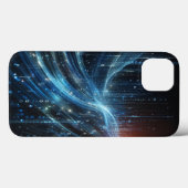 Futuristische binaire code datastroom telefoonhoes Case-Mate iPhone case (Achterkant (horizontaal))