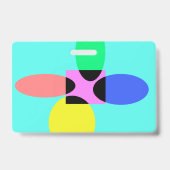 Futuristische bloem badge (Back)