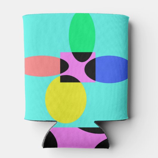 Futuristische bloem blikjeskoeler (Achterkant)