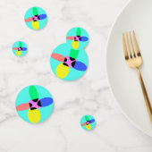 Futuristische bloem confetti (Groep)