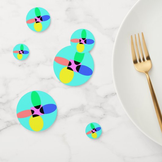 Futuristische bloem confetti (Groep)