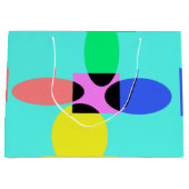 Futuristische bloem groot cadeauzakje (Voorkant)