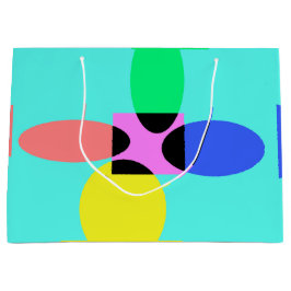 Futuristische bloem groot cadeauzakje