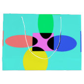 Futuristische bloem groot cadeauzakje (Achterkant)