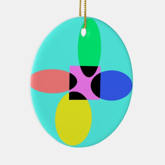 Futuristische bloem keramisch ornament (Rechts)