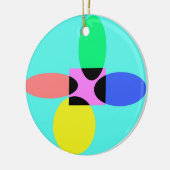 Futuristische bloem keramisch ornament (Links)