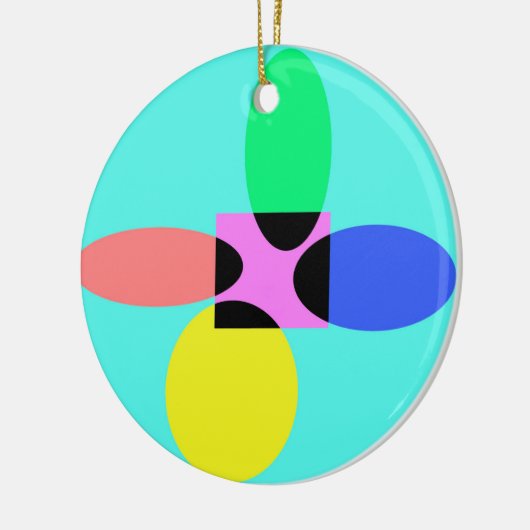 Futuristische bloem keramisch ornament (Links)