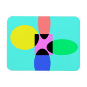 Futuristische bloem magneet (Horizontaal)