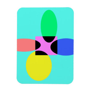 Futuristische bloem magneet