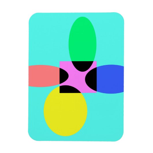 Futuristische bloem magneet (Verticaal)