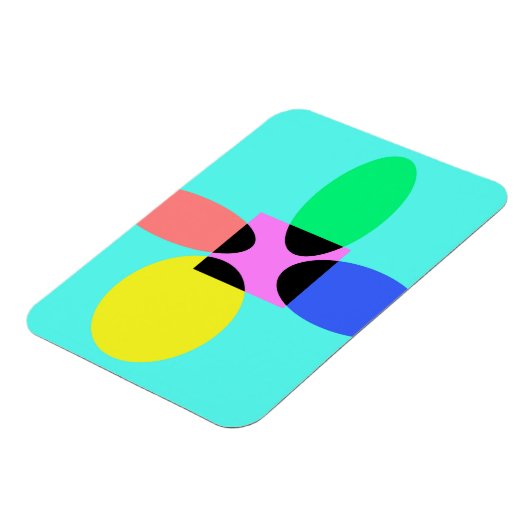 Futuristische bloem magneet (Linkerzijde)