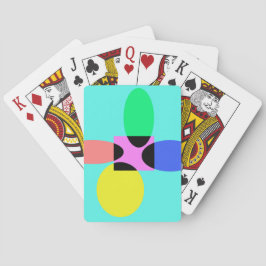 Futuristische bloem pokerkaarten