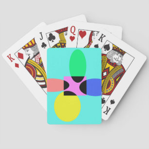 Futuristische bloem pokerkaarten