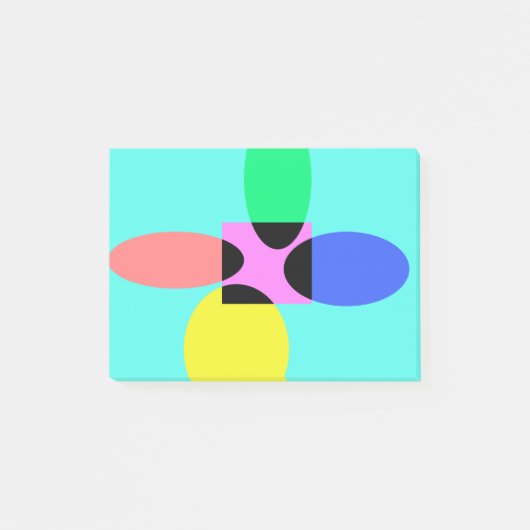 Futuristische bloem post-it® notes (Voorkant)