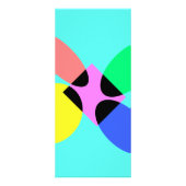 Futuristische bloem reclamekaart (Voorkant)