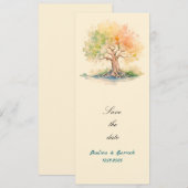 futuristische boomvoetbord uitnodiging (Voorkant / Achterkant)