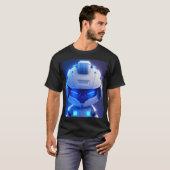 Futuristische buitenaardse astronaut t-shirt (Voorkant volledig)