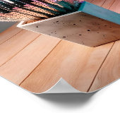 Futuristische Cactus Muur Kunst, Disco Bal Muur Poster (Hoek)