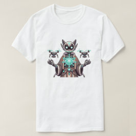 Futuristische Cat Robot T-shirt Design