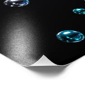 Futuristische Chrome Puzzel Kubus Foto Afdruk (Hoek)