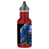 Futuristische Chroom Puzzel Kubus Waterfles (Links)