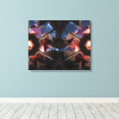 Futuristische Chrystal X7-11 gewikkeld Canvas Afdruk (Insitu (Houten vloer))