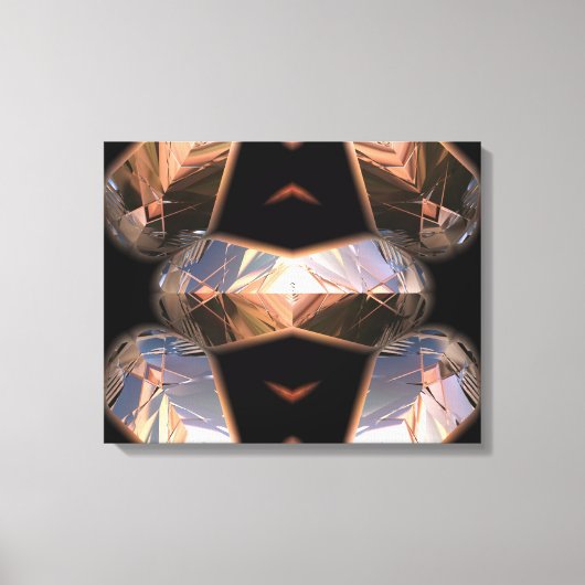 Futuristische Chrystal X7-2 gewikkeld Canvas Afdruk (Voorkant)