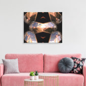 Futuristische Chrystal X7-2 gewikkeld Canvas Afdruk (Insitu (Woonkamer))