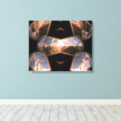 Futuristische Chrystal X7-2 gewikkeld Canvas Afdruk (Insitu (Houten vloer))