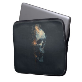 Futuristische Circuit Skull Laptophoes Laptop Sleeve