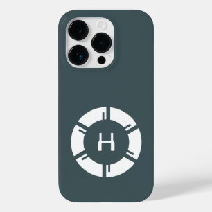 Futuristische cirkel met sci-Fi-monogram grijs Case-Mate iPhone 14 Pro Hoesje
