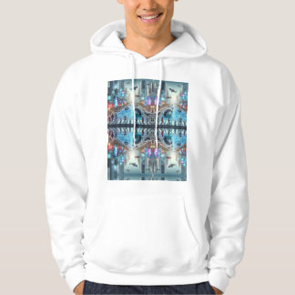 Futuristische City Basic Hoodie met capuchon
