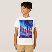 Futuristische City Boys T-shirt (Voorkant volledig)