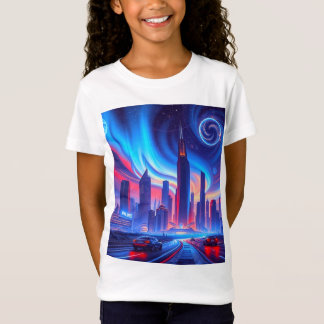 Futuristische City Meisjes T-shirt