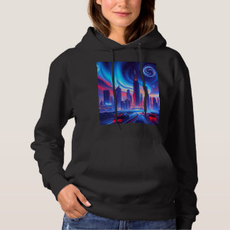 Futuristische City Vrouwen Hoodie