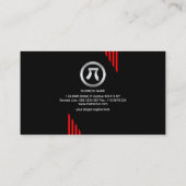 Futuristische Creatieve Wiskunde Vormen wiskundige Visitekaartje (Achterkant)