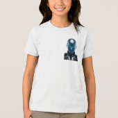 Futuristische Cyber AI Robot Graphic T-Shirt – Sci (Voorkant)