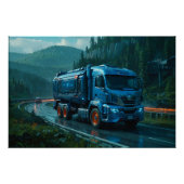 Futuristische Cyber Truck uit 2077 Perfect Poster (Voorkant)