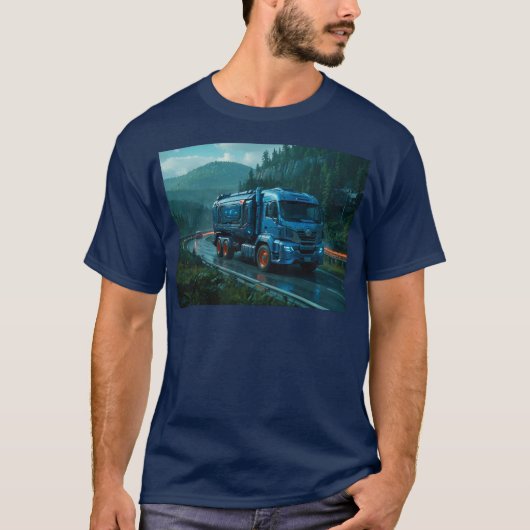 Futuristische Cyber Truck uit 2077 T-shirt (Voorkant)