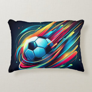 Futuristische Cyber Voetbal Snelheid Sporten Accent Kussen