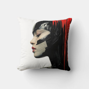 Futuristische Cyber Woman - Sci-Fi Art Sierkussen
