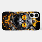 Futuristische cybergele kattenhoes Case-Mate iPhone case (Achterkant (horizontaal))