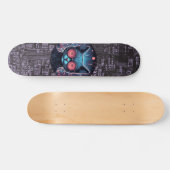 Futuristische cyberkat persoonlijk skateboard (Horizontaal)