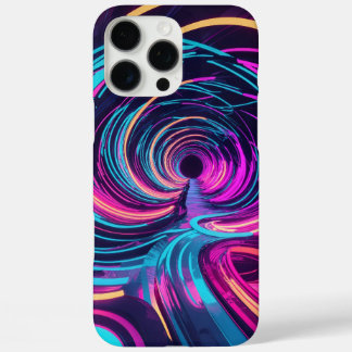 Futuristische Cyberpunk Neon Abstracte kunstwerken iPhone 16 Pro Max Hoesje