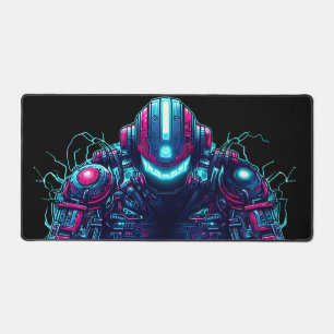 Futuristische Cyberpunk Robot Neon Voedsel Ramen Bureaumat