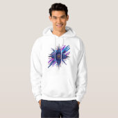 Futuristische Cyberpunk Sci-Fi Grafische Hoodie - (Voorkant volledig)